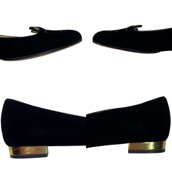 Charlotte Olympia Velvet Kitty Slip-On Ballet Flat - Picture 12 of 16